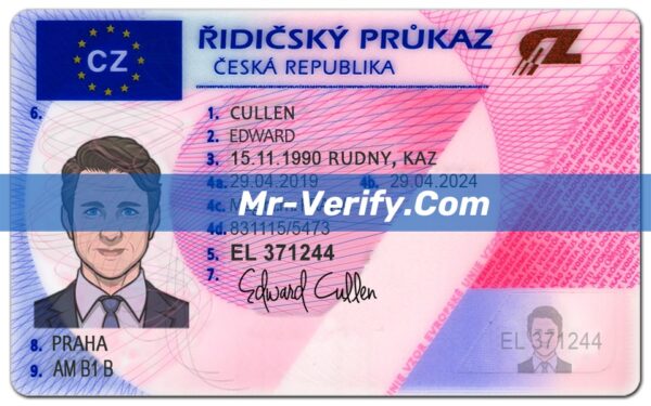 Czech Driver's License(front and back)-min Czech Driver's License(front and back)-min