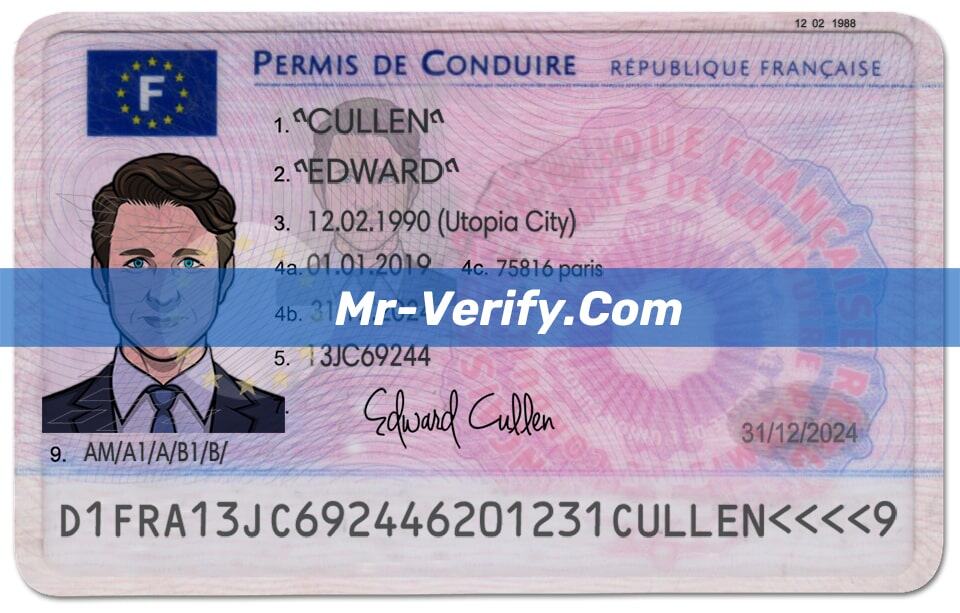 France dl front & back-min france Drivers License Template PSD free download