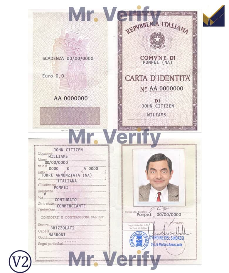 La Carta D’Identita’ Italiana La Carta D’Identita’ Italiana