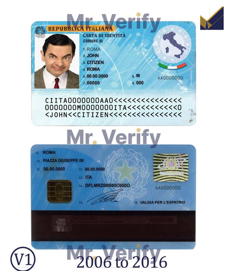 italy_id template italy_id template