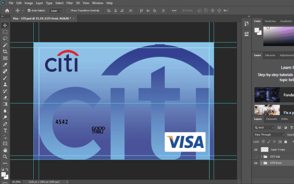 Citi Bank Credit Card psd template v2 Citi Bank Credit Card psd template v2