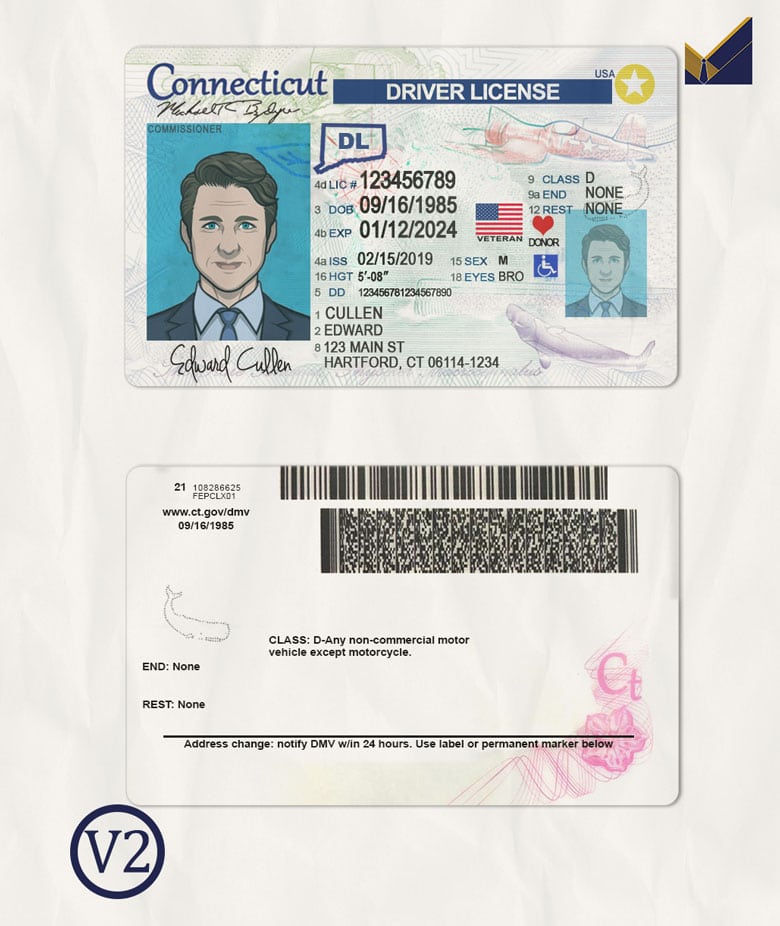 Connecticut-Driver-License-Template Connecticut-Driver-License-Template