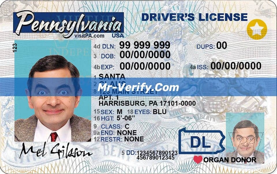 Editable Pennsylvania Drivers License Template Free Editable Pennsylvania Drivers License Template Free