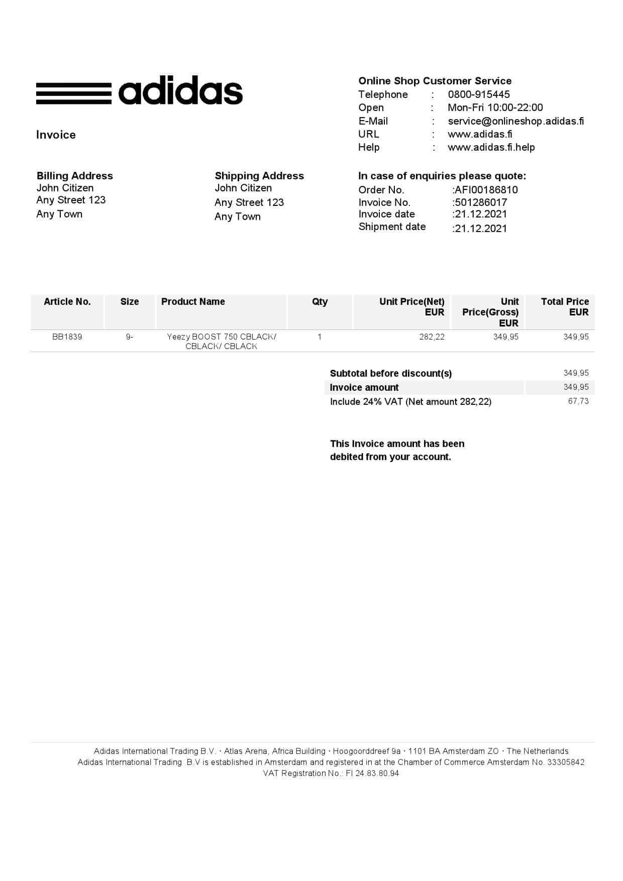 Adidas-invoice.jpg USA Adidas invoice template in Word and PDF format