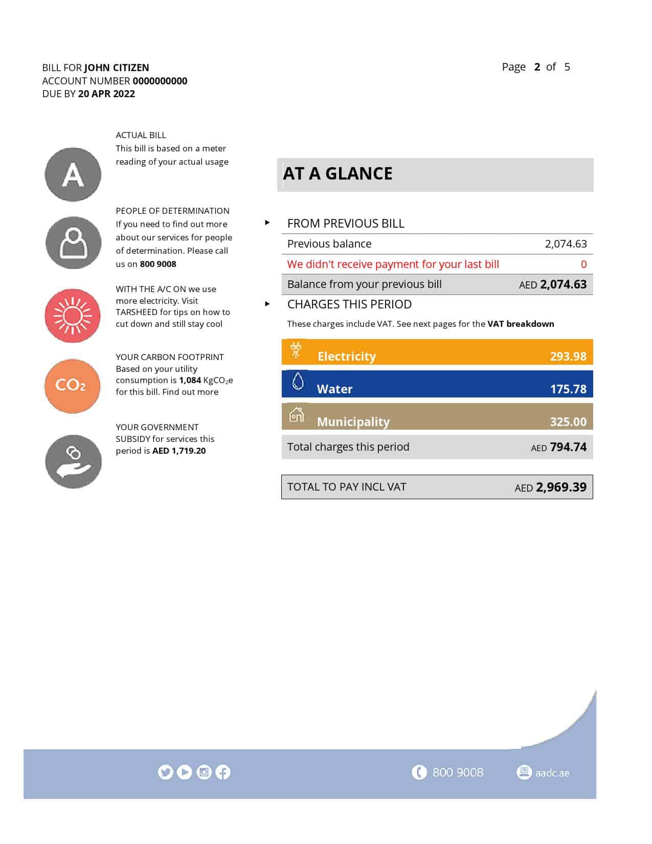 Al-Ain-Umm-Al-Quwain-2.jpg UAE Umm Al-Quwain Al Ain Distribution Co. Word and PDF utility bill template (5 pages) - Image 2