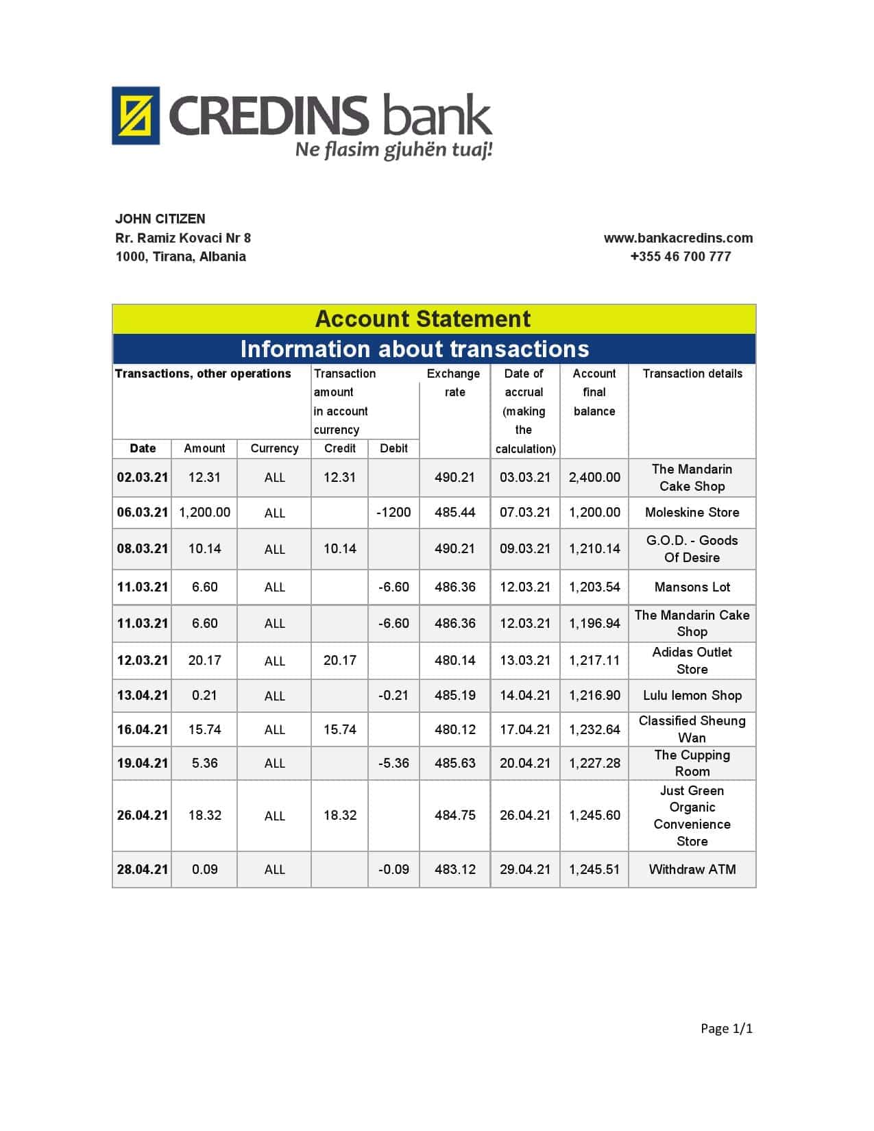 Albania-Credins-bank-statement-template-in-Excel-and-PDF-format.jpg Albania Credins bank statement template in Excel and PDF format
