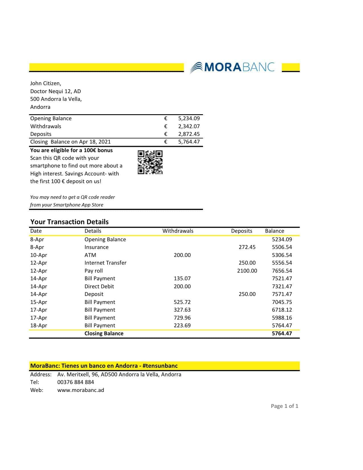 Andorra-MoraBank-bank-statement-template-in-Excel-and-PDF-format.jpg Andorra MoraBank bank statement template in Excel and PDF format