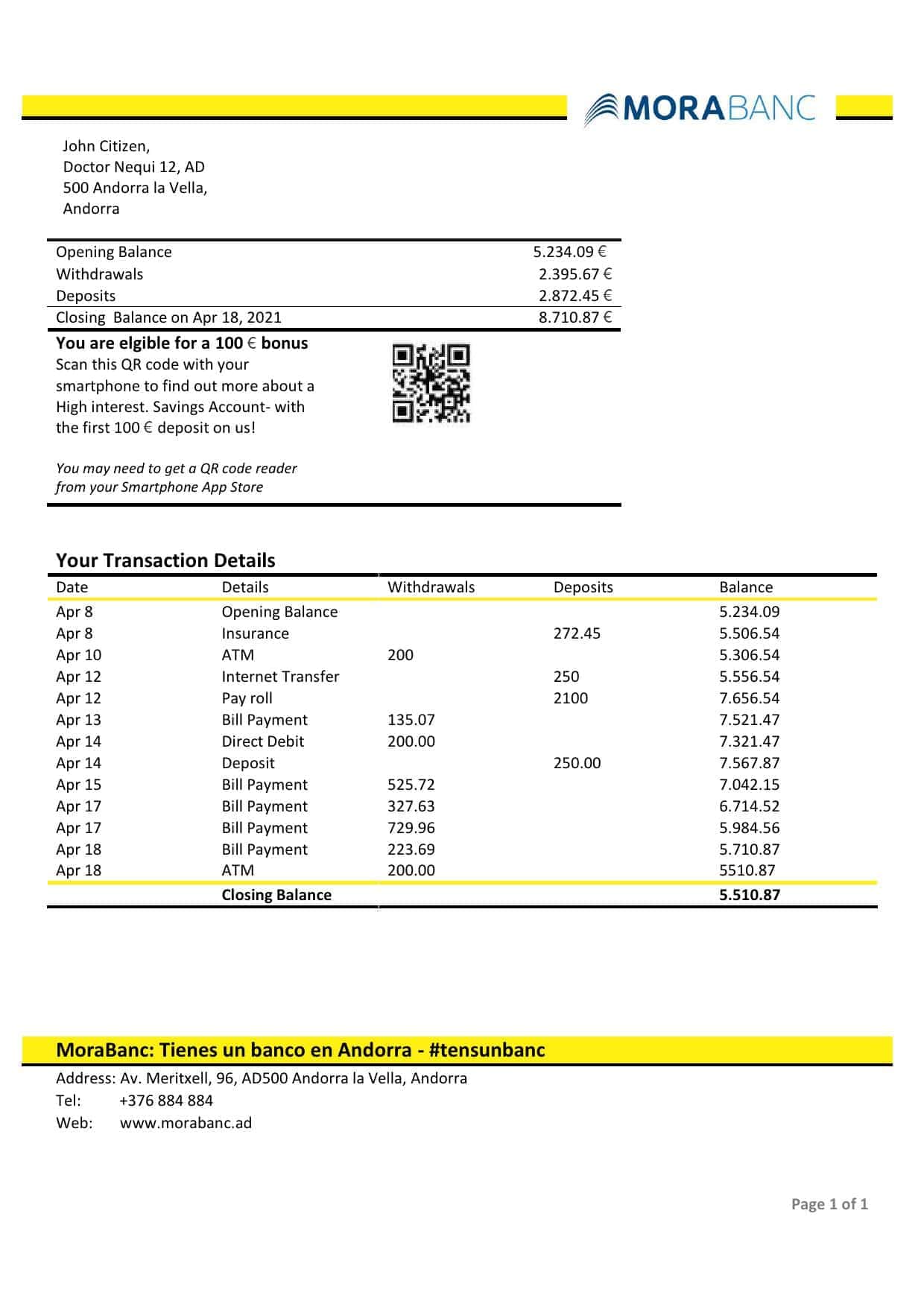 Andorra-MoraBank-bank-statement-template-in-Word-and-PDF-format.jpg Andorra MoraBank bank statement template in Word and PDF format