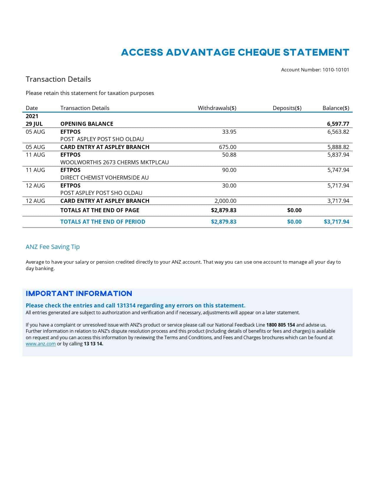 Australia-ANZ-proof-of-address-bank-statement-template-in-.doc-and-.pdf-format-2-pages-2.jpg Australia ANZ proof of address bank statement template in .doc and .pdf format, 2 pages - Image 2