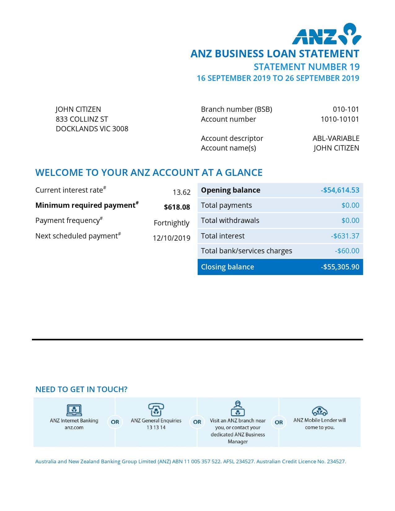 Australia-ANZ-proof-of-address-bank-statement-template-in-.doc-and-.pdf-format-fully-editable.jpg Australia ANZ proof of address bank statement template in .doc and .pdf format, fully editable
