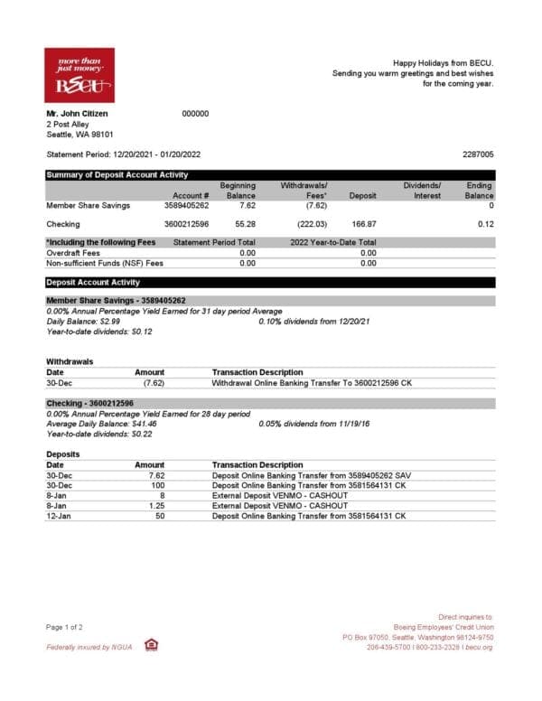 Australia-BECU-bank-statement-easy-to-fill-template-in-Excel-and-PDF-format-2-pages-1.jpg Australia BECU bank statement easy to fill template in Excel and PDF format, 2 pages