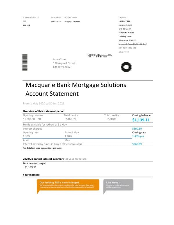 Australia-Macquire-Bank.jpg Australia Macquire Bank statement easy to fill template in Excel and PDF format