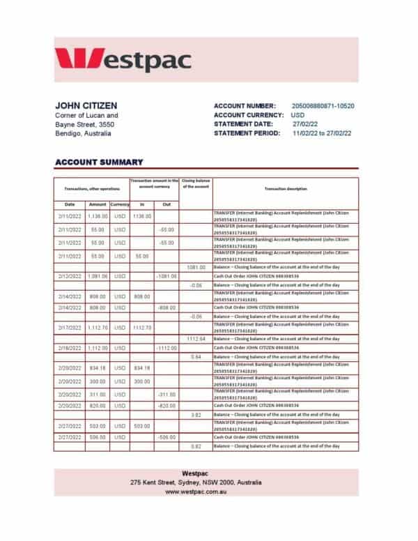 Australia-Westpac-bank-statement_000001.jpg Australia Westpac Bank Statement Template in Excel and PDF Format