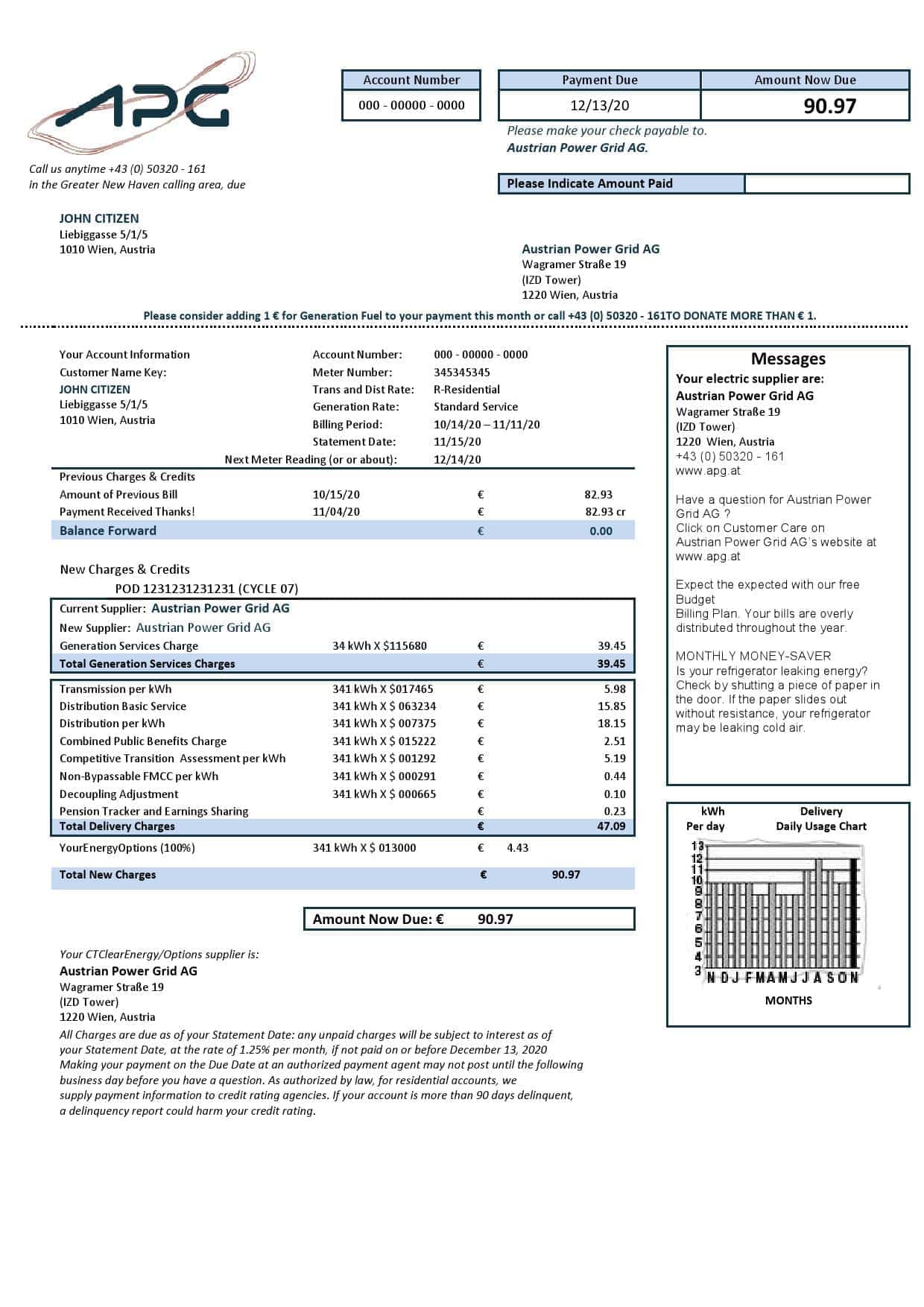 Austria-Austrian-Power-Grid.jpg Austria Austrian Power Grid AG utility bill template in Word and PDF format