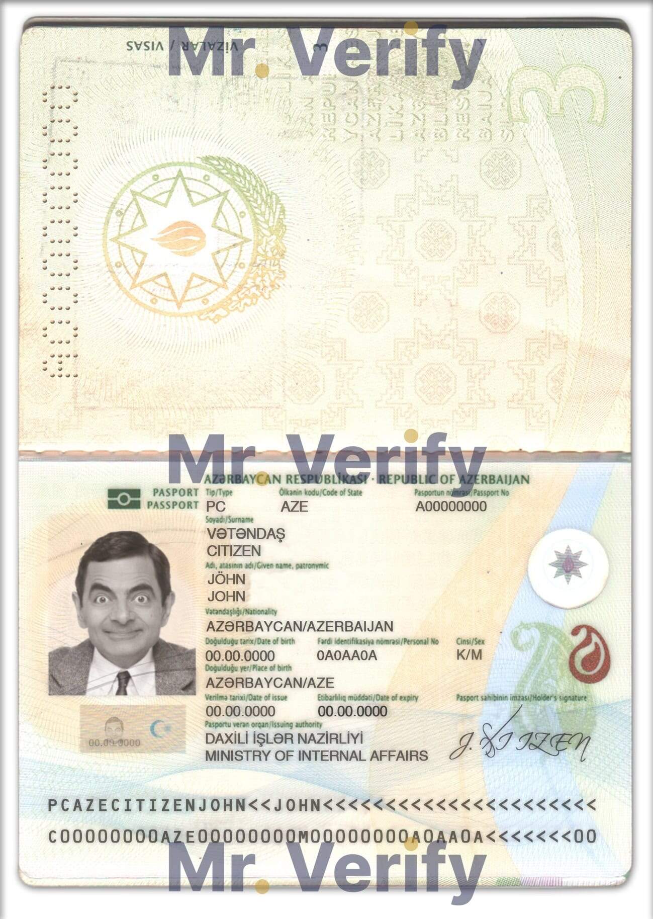 Authentic-Azerbaijan-PSD-Passport-Template.jpg azerbaijan passport psd template version 2