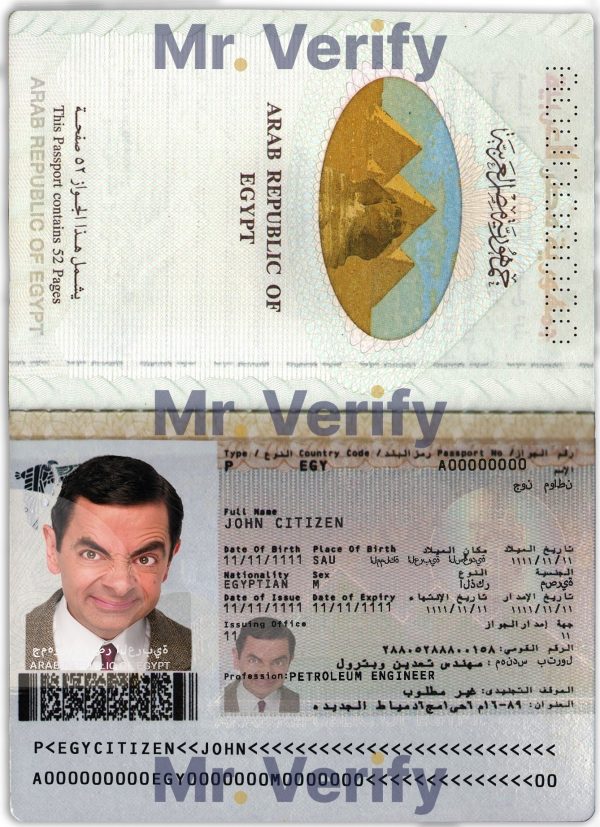 Authentic-Egypt-PSD-Passport-Template.jpg Editable Egypt Passport PSD Template