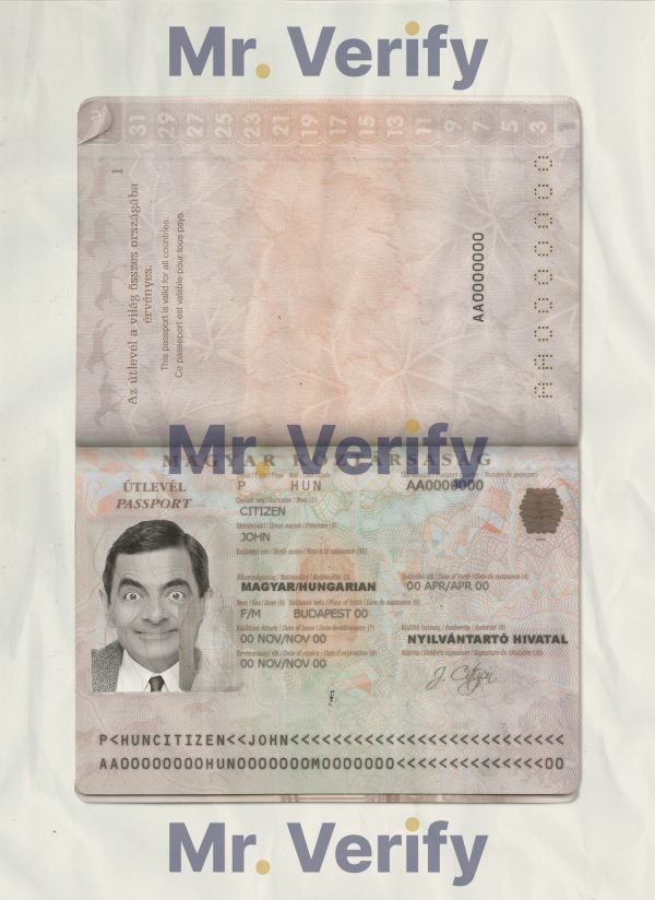 Authentic-Hungary-PSD-Passport-Template-1.jpg Editable Hungary Passport PSD Template