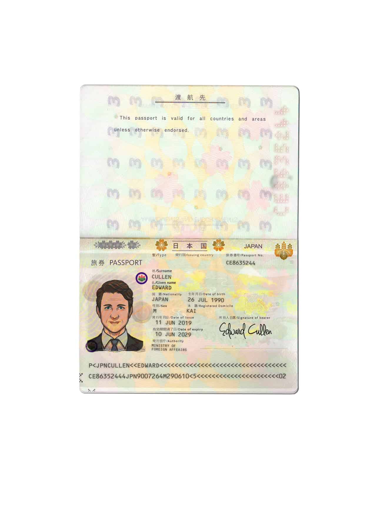 Authentic-Japan-PSD-Passport-Template-2.jpg Get Your Hands on This Japan Passport PSD Template - Image 2
