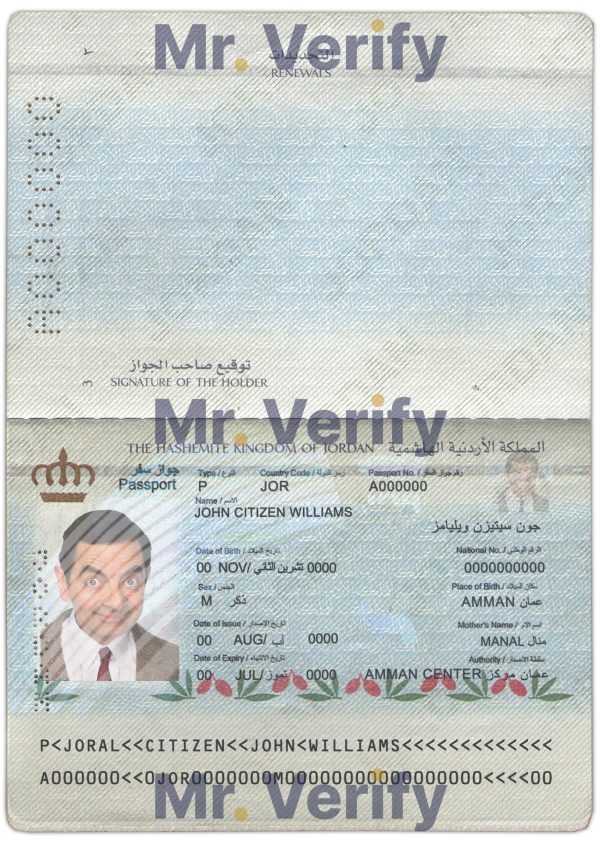 Authentic-Jordan-PSD-Passport-Template.jpg Jordan Passport PSD Template