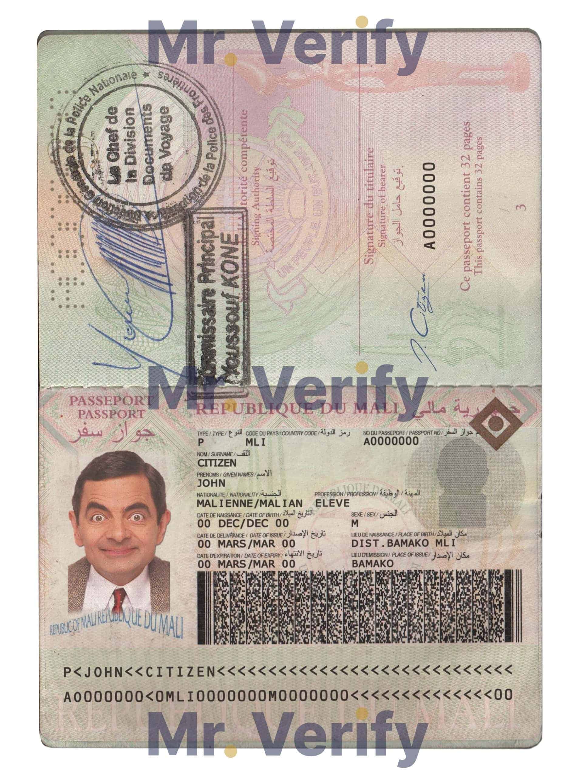 Authentic-Mali-PSD-Passport-Template-scaled-1.jpg Editable Mali Passport PSD Template