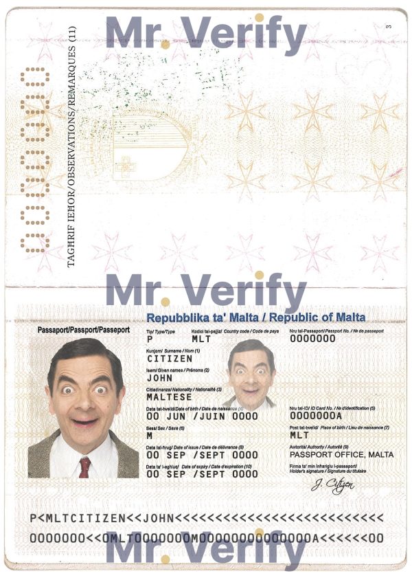 malta passport version 1