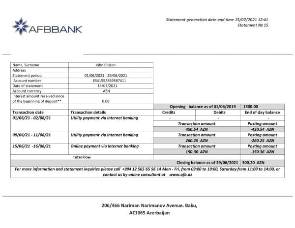 Azerbaijan-AFB-bank-statement-template-in-Word-and-PDF-format-fully-editable.jpg Azerbaijan AFB bank statement template in Word and PDF format, fully editable
