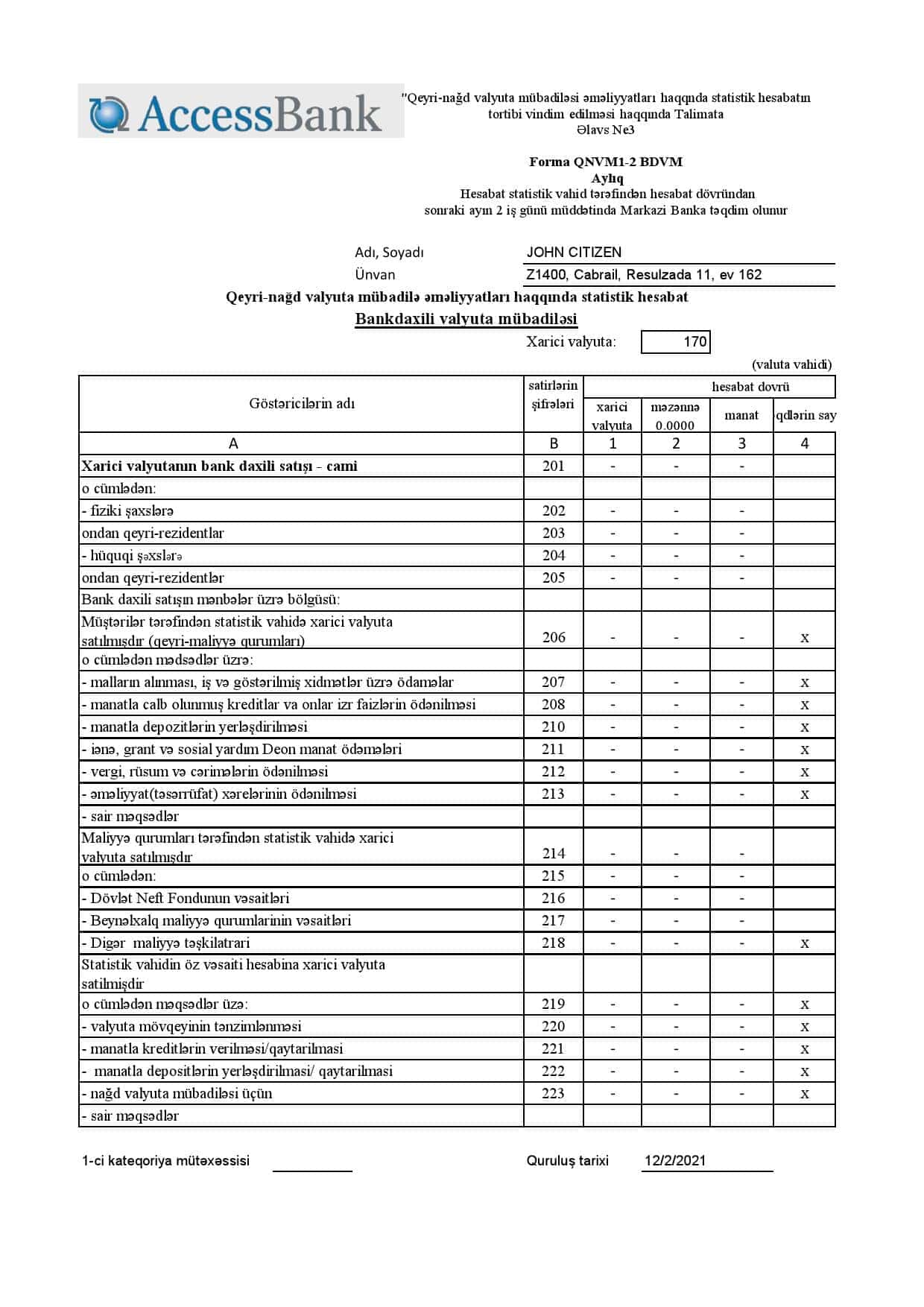 Azerbaijan-Access-Bank-azerbaijani-2.jpg Azerbaijan Access Bank (Azerbaijani language) statement template in Word and PDF format