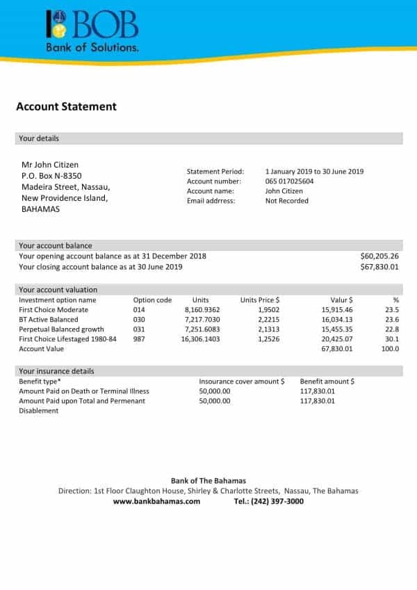 Bahamas-Bank-of-The-Bahamas-bank-statement.jpg Bahamas Bank of The Bahamas proof of address bank statement template in Word and PDF format