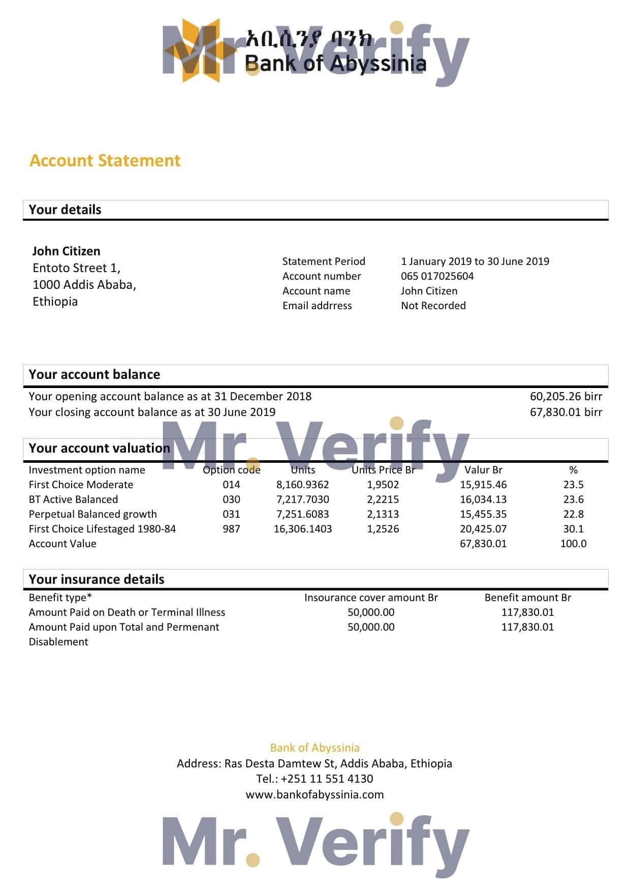 Bank-of-Abyssinia-Ethiopia.jpg Ethiopia Bank of Abyssinia bank statement easy to fill template in .xls and .pdf file format