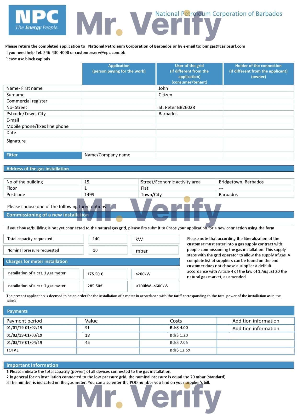 Barbados-National-Petroleum-Corporation-of-Barbados.jpg Barbados National Petroleum Corporation of Barbados gas utility bill template in Word and PDF format