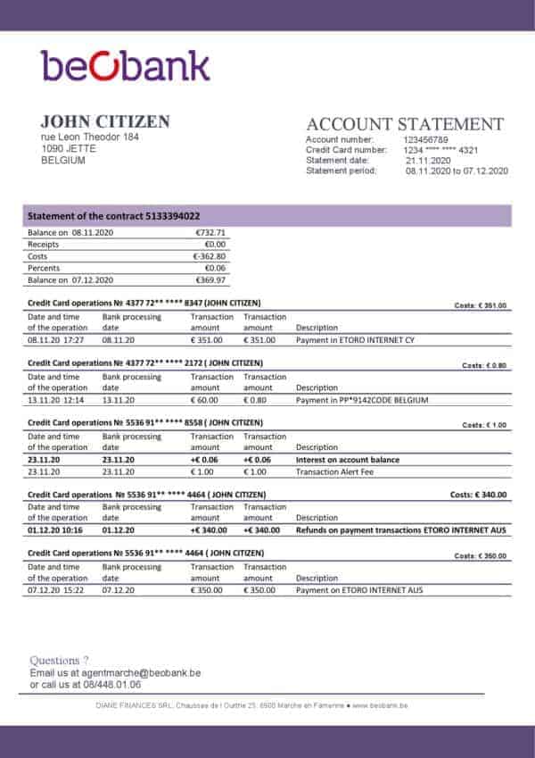 Belgium-Beobank-statement-template-in-Word-and-PDF-format.jpg Belgium Beobank statement template in Word and PDF format