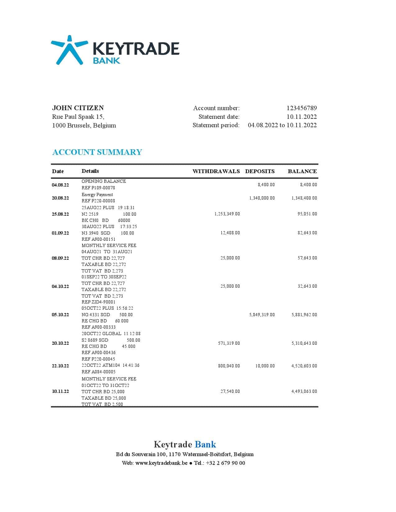 Belgium-Keytrade-bank-statement-template-in-Excel-and-PDF-format.jpg Belgium Keytrade bank statement template in Excel and PDF format