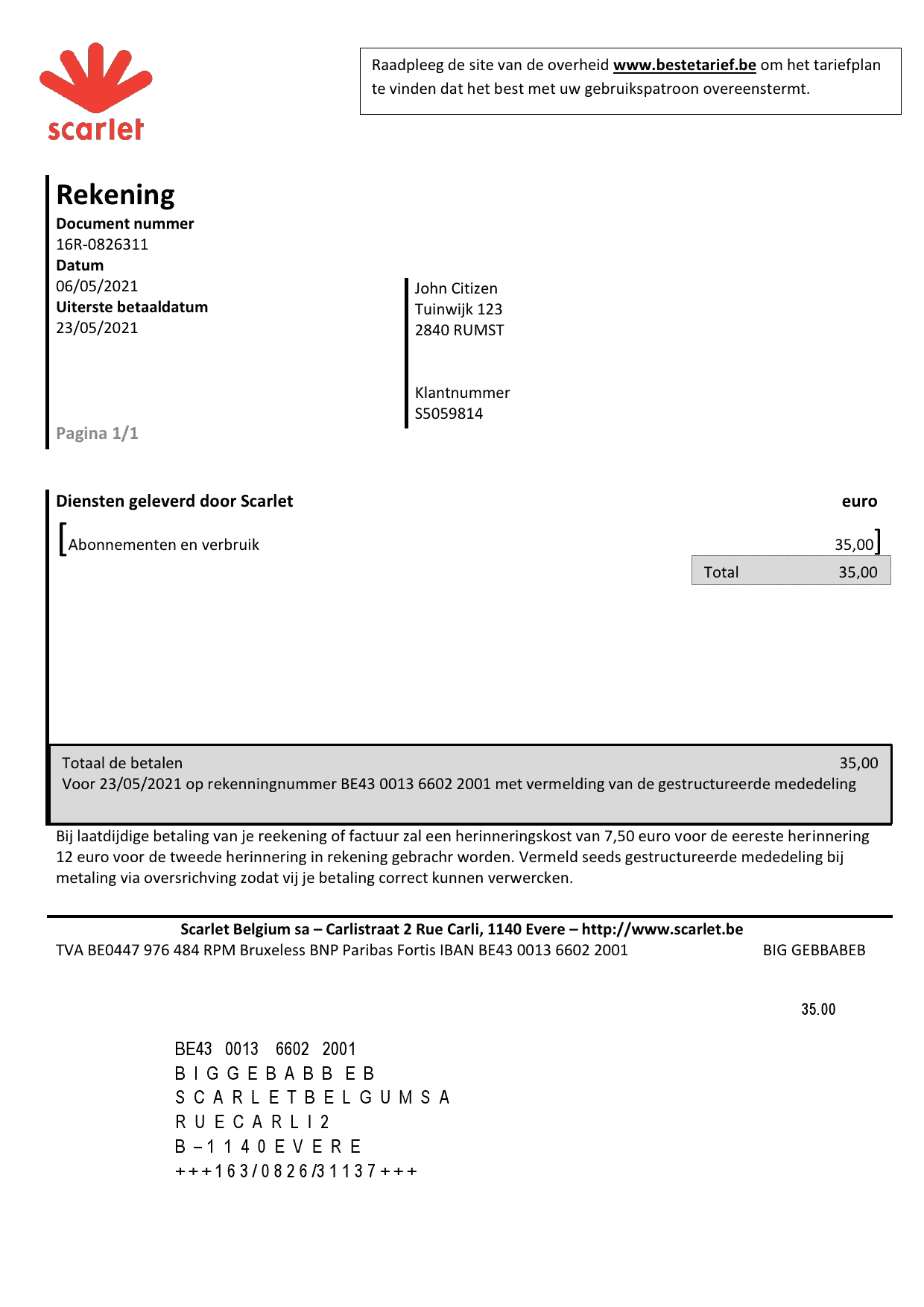 Belgium-Scarlet-telecommunications-utility-bill_000001.png Belgium Scarlet utility bill template in Word and PDF format (.doc and .pdf)