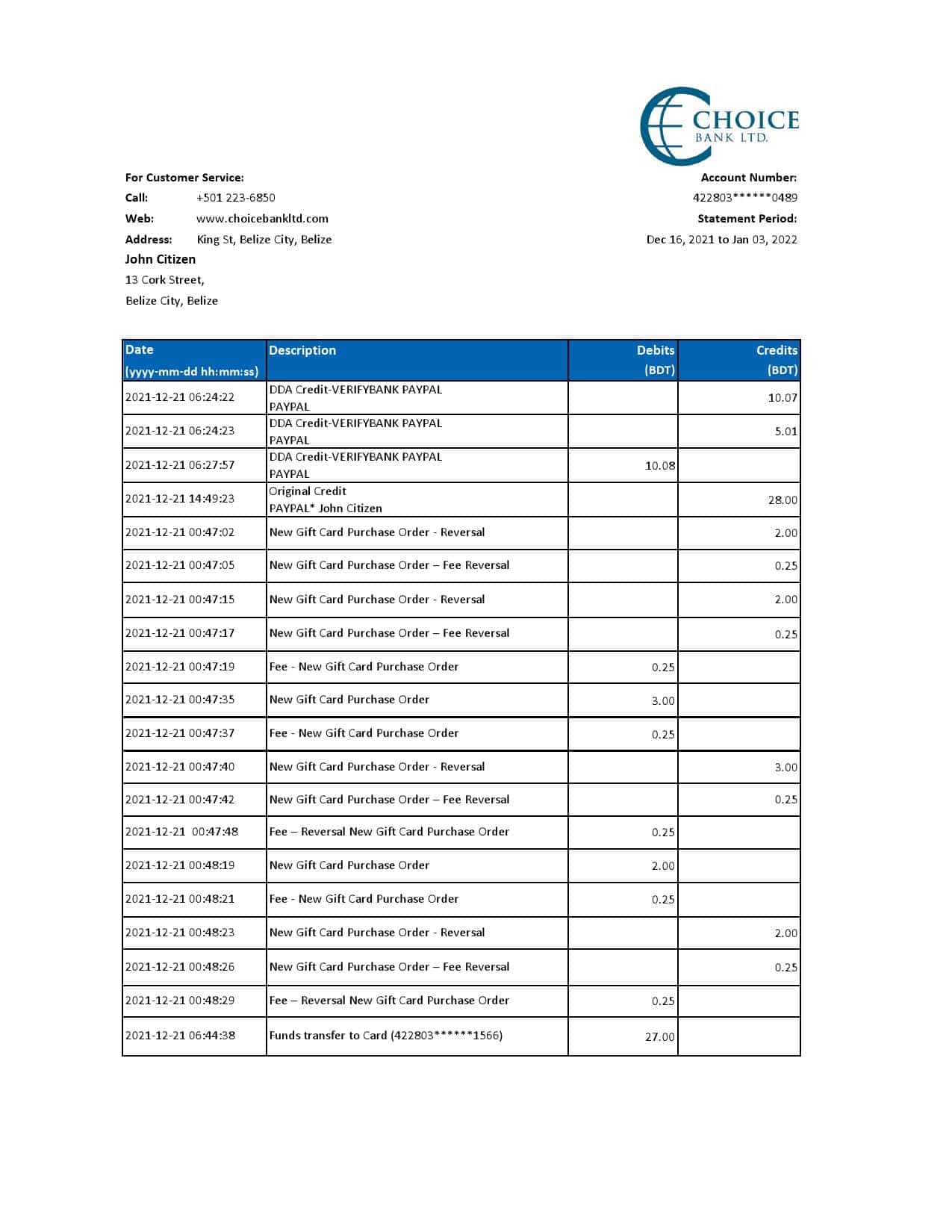 Belize-Choice-Bank-statement-template-in-Excel-and-PDF-format.jpg Belize Choice Bank statement template in Excel and PDF format