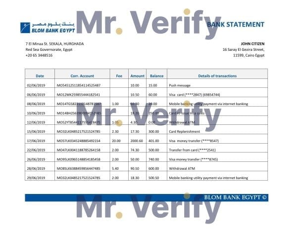 Blom-Bank-of-Egypt.jpg Egypt Blom Bank of Egypt proof of address statement template in Word and PDF format (.doc and .pdf)
