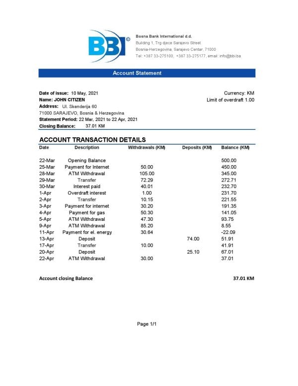 Bosnia-and-Herzegovina-Bosna-Bank-International-bank.jpg Bosnia and Herzegovina Bosna Bank International bank statement easy to fill template in Excel and PDF format (AutoSum)