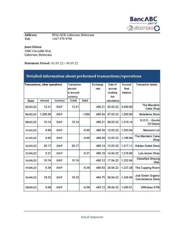 Botswana-Bank-ABC-bank-statement-template-in-Excel-and-PDF-format.jpg Botswana Bank ABC bank statement template in Excel and PDF format