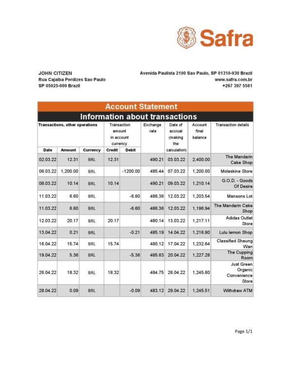 Brazil-Safra-Bank-Statement_000001-1.jpg Brazil Safra bank statement template in Excel and PDF format
