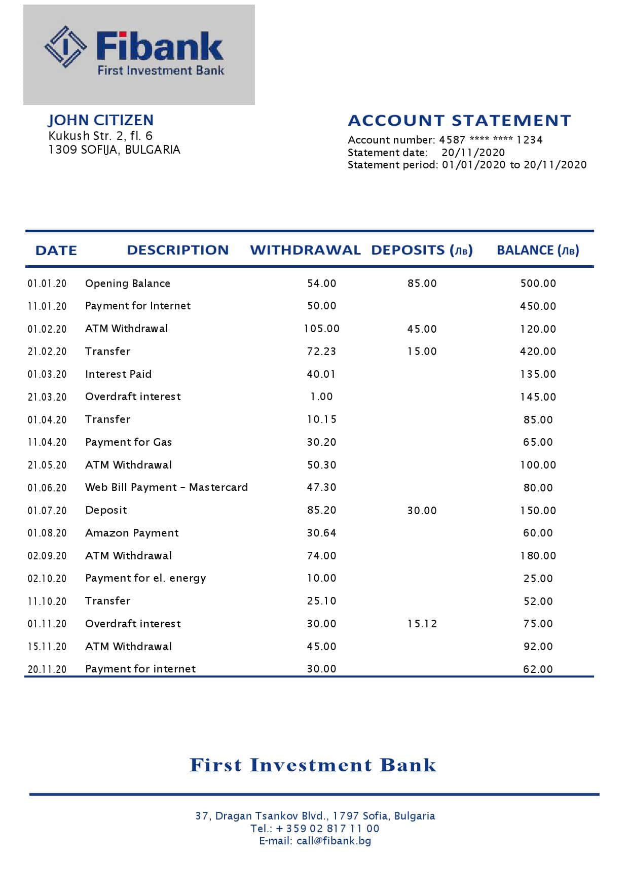 Bulgaria-First-Investment-Bank-1_000001.jpg Bulgaria Fibank bank statement template in Word and PDF format