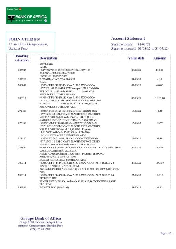 Burkina-Faso-Bank-of-Africa-bank-statement-template-in-Word-and-PDF-format.jpg Burkina Faso Bank of Africa bank statement template in Word and PDF format