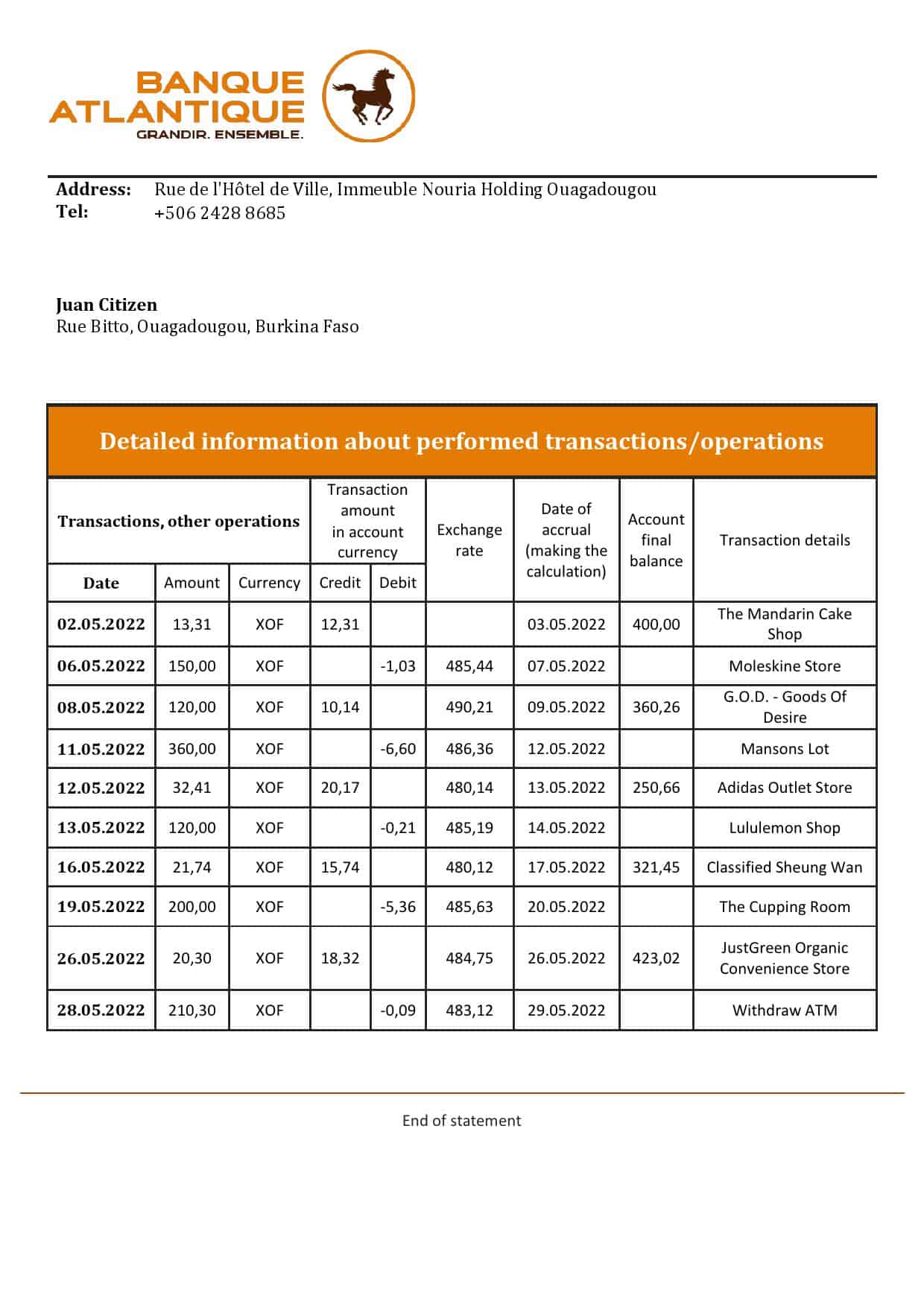 Burkina-Faso-Banque-Atlantique-bank-statement-template-in-Word-and-PDF-format.jpg Burkina Faso Banque Atlantique bank statement template in Word and PDF format