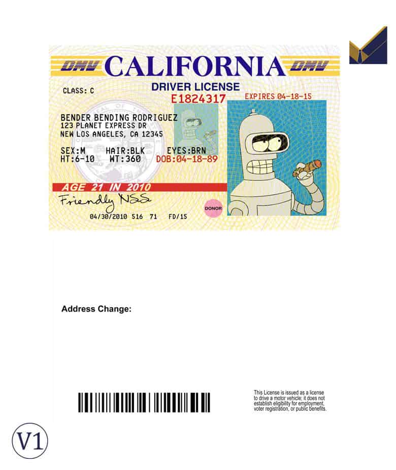 California Drivers License Template high resolution california drivers license template
