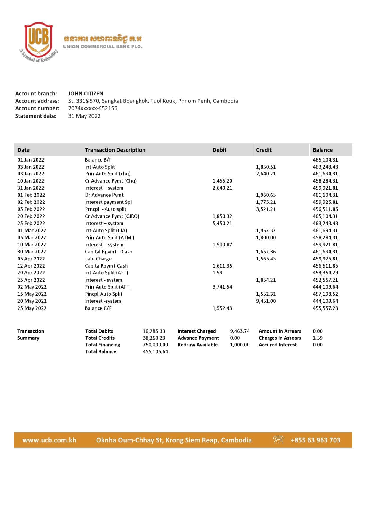 Cambodia-Union-Commercial-bank-statement_000001.jpg Cambodia Union Commercial bank statement Word and PDF template