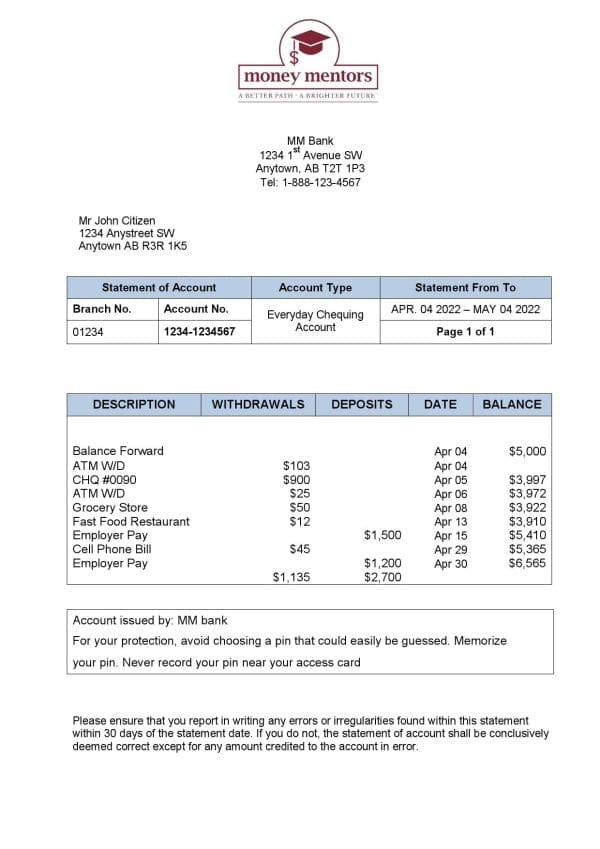 Canada-Money-Mentors-MM-bank-statement-Word-and-PDF-template.jpg Canada Money Mentors (MM) Bank Statement Word and PDF Template