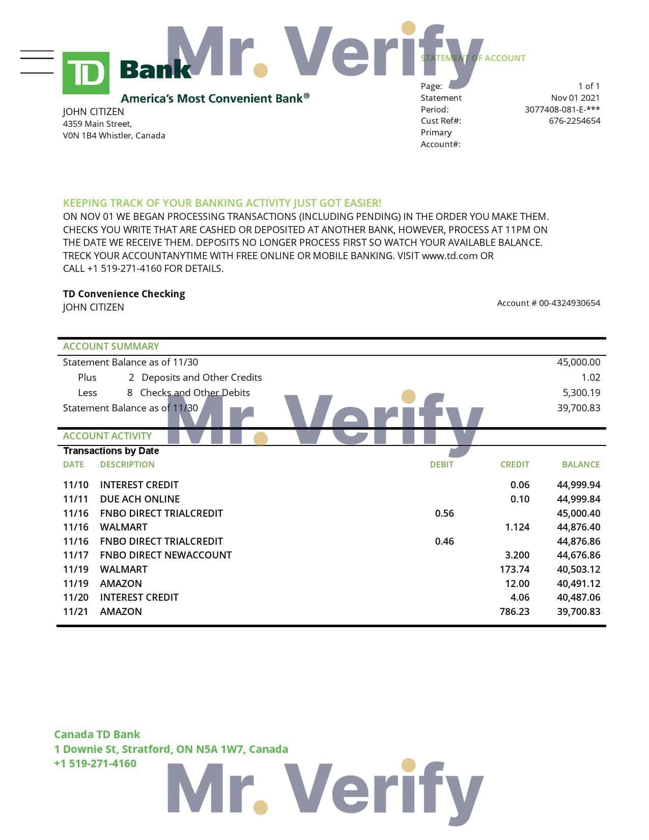 Canada-TD-Bank.jpg Canada TD Bank proof of address statement template in Word and PDF format (.doc and .pdf)