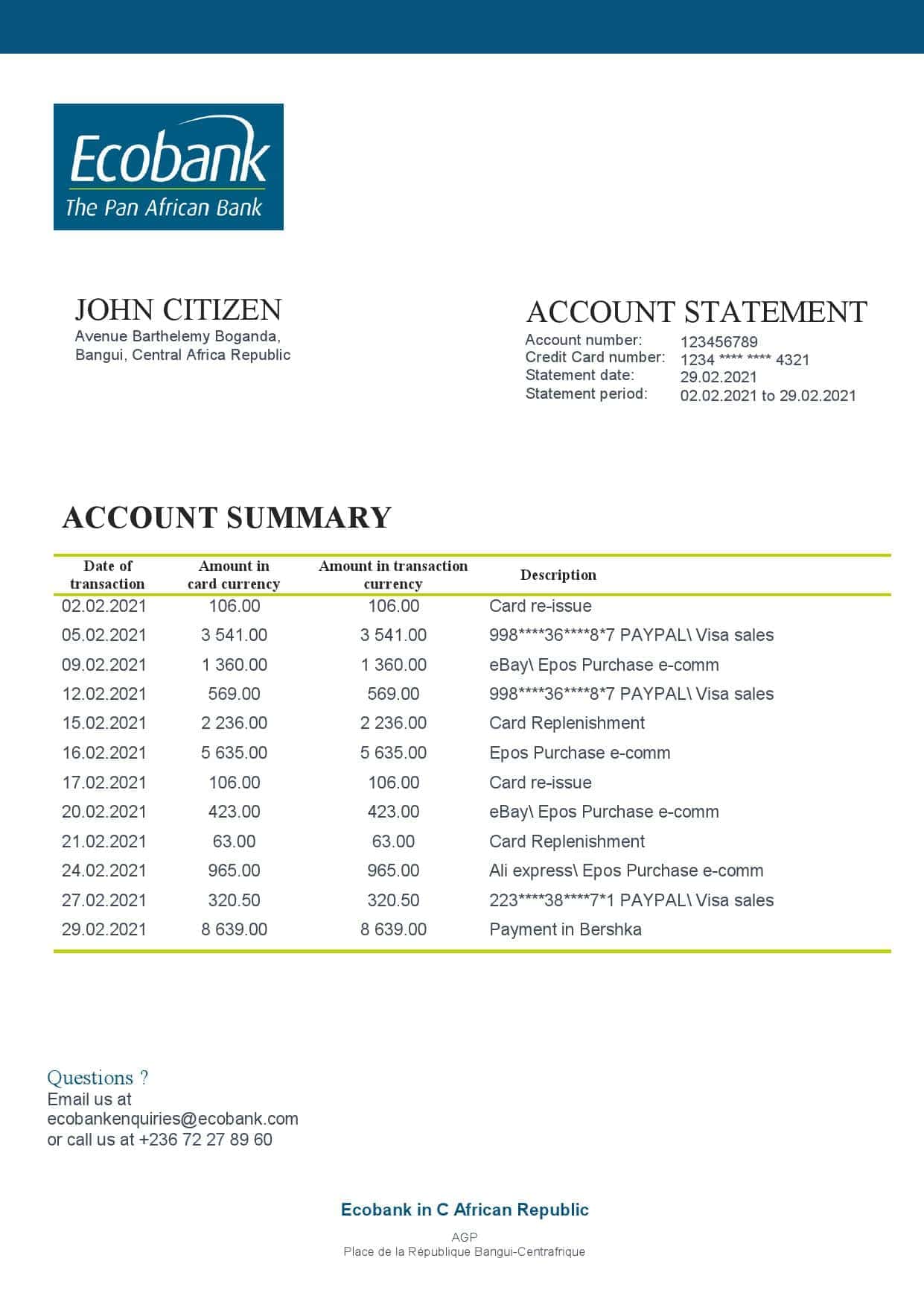 Central-African-Republic-Ecobank-bank-statement-template-in-Word-and-PDF-format.jpg Central African Republic Ecobank bank statement template in Word and PDF format