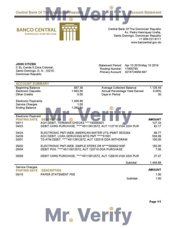 Central-Bank-Of-The-Dominican-Republic.jpg Dominican Republic Central Bank Of The Dominican Republic bank statement template in Excel and PDF format