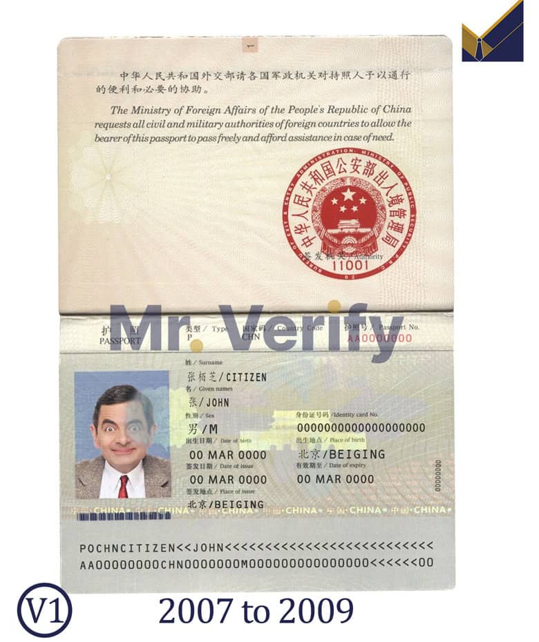 China-Passport-Template-2007-2009 China-Passport-Template-2007-2009