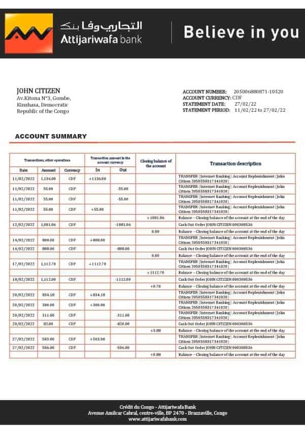 Congo-Credit-du-Congo-bank-statement-Word-and-PDF-.doc-and-.pdf-template.jpg Congo Credit du Congo bank statement Word and PDF (.doc and .pdf) template