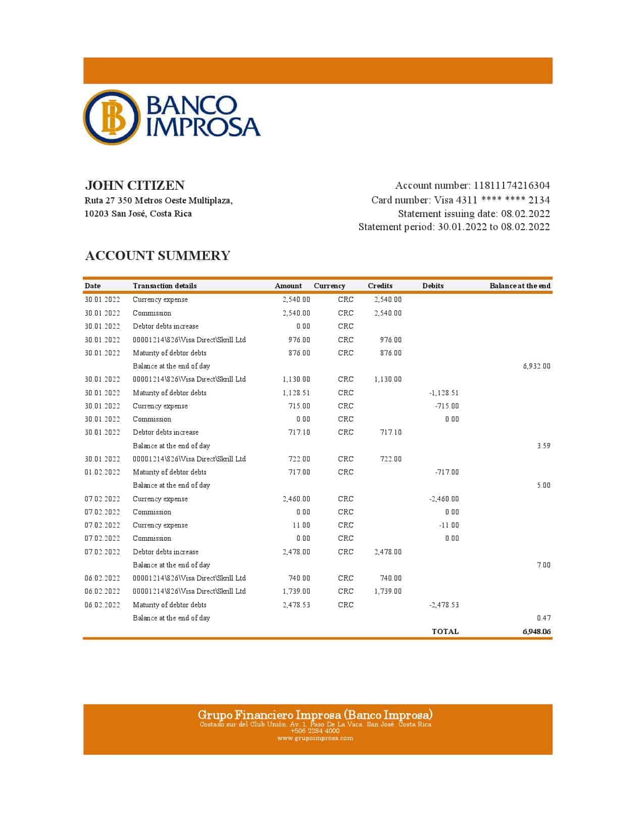 Costa-Rica-Banco-Improsa-bank-statement-Excel-and-PDF-template.jpg Costa Rica Banco Improsa bank statement Excel and PDF template